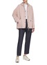 模特儿示范图 - 点击放大 - BRUNELLO CUCINELLI - Embroidered Collar Cotton Polo Shirt