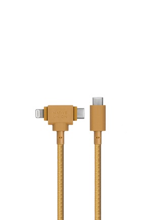 细节 - 点击放大 - NATIVE UNION - Belt Cable Duo C to C/L 1.5M — Kraft