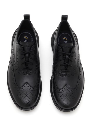细节 - 点击放大 - COLE HAAN - ØriginalGrand Energyweave Wingtip Leather Oxfords Shoes