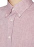  - BRUNELLO CUCINELLI - 纽扣敞角领亚麻衬衫