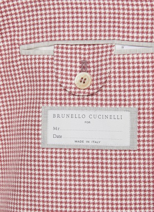  - BRUNELLO CUCINELLI - 格纹平驳领单排扣西装外套