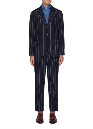 首图 - 点击放大 - BRUNELLO CUCINELLI - Striped Single Breasted Suit