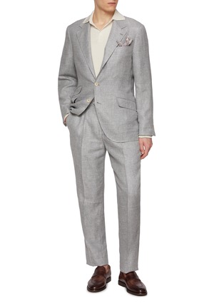 模特儿示范图 - 点击放大 - BRUNELLO CUCINELLI - 单排扣西服套装