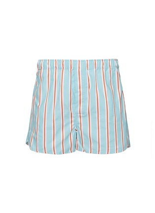 首图 - 点击放大 - DEREK ROSE - Striped Cotton Boxer