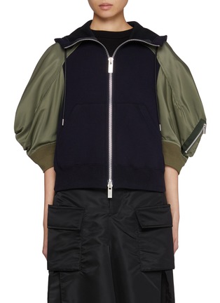 首图 - 点击放大 - SACAI - Sponge Hybrid Hoodie