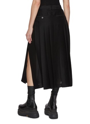 背面 - 点击放大 - SACAI - 侧开衩百褶中长半身裙