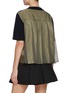 背面 - 点击放大 - SACAI - Hybrid Twill Knit Top