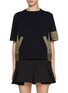 首图 - 点击放大 - SACAI - Hybrid Twill Knit Top