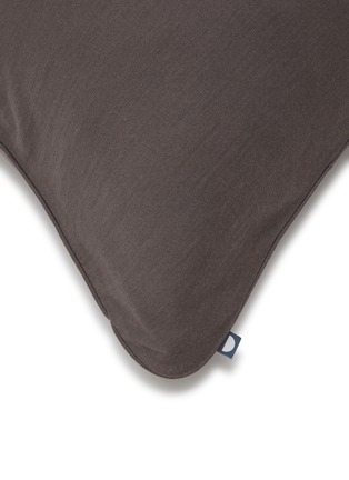 细节 –点击放大 - SHLEEP - Merino Jersey Standard Pillowcase Set of 2 — Charcoal Slate