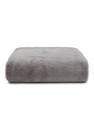 首图 –点击放大 - SHLEEP - Merino Knit Fleece King Size Calming Blanket — Platinum Slate
