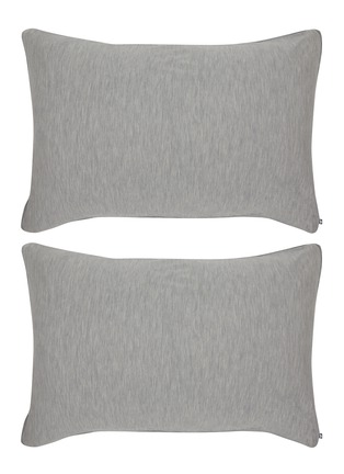 首图 –点击放大 - SHLEEP - Merino Jersey Standard Pillowcase Set of 2 — Speckled Granite