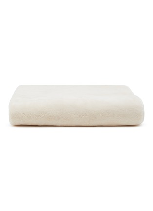 首图 –点击放大 - SHLEEP - Merino Knit Reversible Fleece Throw — Ivory Tusk