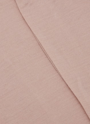 细节 –点击放大 - SHLEEP - Merino Jersey Super King Size Fitted Sheet — Dusty Rose