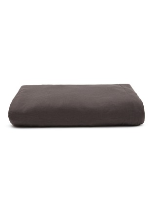 首图 –点击放大 - SHLEEP - Merino Jersey Super King Size Fitted Sheet — Charcoal Slate