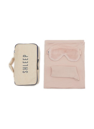 首图 –点击放大 - SHLEEP - Merino Knitted Fleece Travel Kit — Dusty Rose