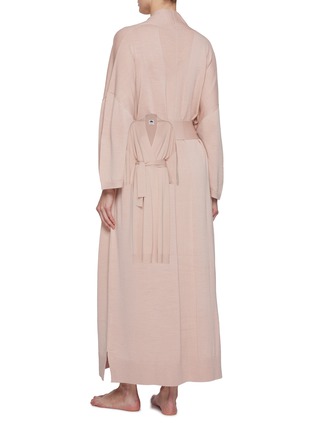 背面 –点击放大 - SHLEEP - Merino Silk Seamless Knit Dressing Gown Size XS/S — Dusty Rose