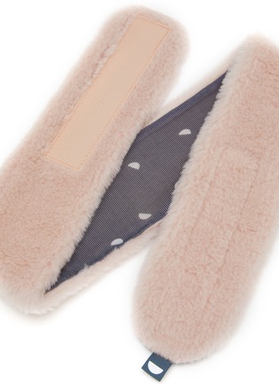 细节 –点击放大 - SHLEEP - Merino Knitted Fleece Spa Headband — Dusty Rose