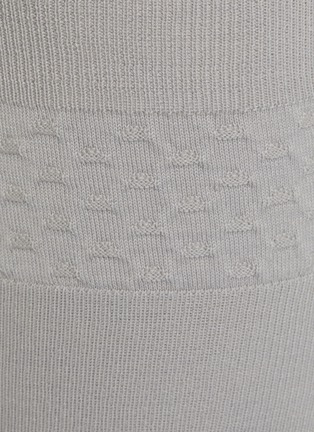 细节 –点击放大 - SHLEEP - Small Merino Silk Seamless Knit Bralette — Platinum Slate