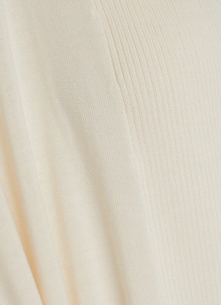 细节 –点击放大 - SHLEEP - Extra Small/Small Merino Silk Seamless Knit Dressing Gown — Ivory Tusk