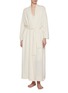 正面 –点击放大 - SHLEEP - Extra Small/Small Merino Silk Seamless Knit Dressing Gown — Ivory Tusk