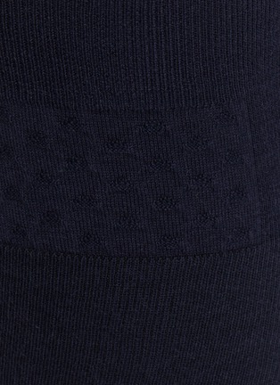 细节 –点击放大 - SHLEEP - Small Merino Silk Seamless Knit Bralette — Arabian Night Sky