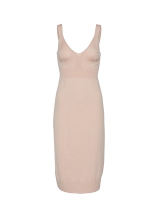 首图 –点击放大 - SHLEEP - Merino Silk Seamless Knit Slip Dress Size S — Dusty Rose