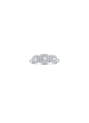 首图 - 点击放大 - LC COLLECTION JEWELLERY - Diamond 18K White Gold Trio Ring — Size US 7