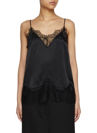 首图 - 点击放大 - MO&CO. - V-Neck Lace Trim Cami Top