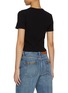 背面 - 点击放大 - MO&CO. - Off Duty' Cropped Cotton Blend T-Shirt