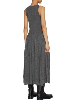背面 - 点击放大 - MO&CO. - Sleeveless Knitted Wool Blend Midi Dress