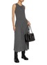 模特儿示范图 - 点击放大 - MO&CO. - Sleeveless Knitted Wool Blend Midi Dress