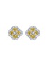 首图 - 点击放大 - LC COLLECTION JEWELLERY - Diamond Natural Yellow Diamond 18K Gold Clover Stud Earrings