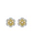 首图 - 点击放大 - LC COLLECTION JEWELLERY - Diamond Natural Yellow Diamond 18K Gold Floral Stud Earrings