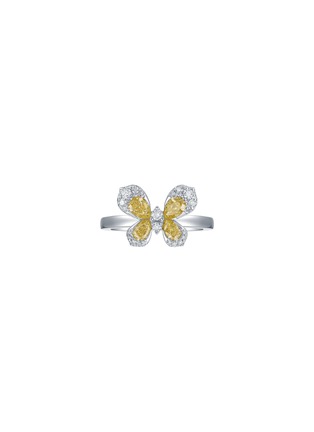 首图 - 点击放大 - LC COLLECTION JEWELLERY - Diamond 18K White Gold Butterfly Ring — US 7