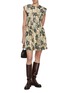 模特儿示范图 - 点击放大 - GANNI - Printed Corset Mini Dress