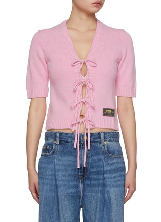首图 - 点击放大 - GANNI - Future Wool Bow Front Cardigan