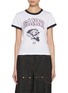 首图 - 点击放大 - GANNI - Graphic Print Cropped Cotton T-Shirt