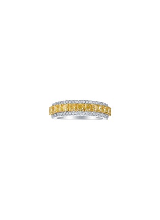 首图 - 点击放大 - LC COLLECTION JEWELLERY - Diamond 18K White Yellow Gold Ring — US 7