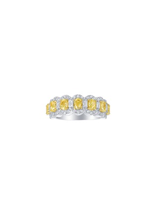 首图 - 点击放大 - LC COLLECTION JEWELLERY - Diamond 18K White Yellow Gold Ring — US 7