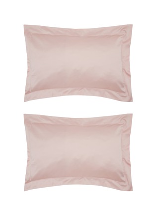 首图 –点击放大 - CELSO DE LEMOS - Bourdon Pillowcase Set of 2 — 500 Nuage Rose