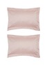 首图 –点击放大 - CELSO DE LEMOS - Bourdon Pillowcase Set of 2 — 500 Nuage Rose