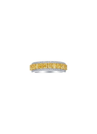 首图 - 点击放大 - LC COLLECTION JEWELLERY - Diamond 18K White Yellow Gold Ring — US 7