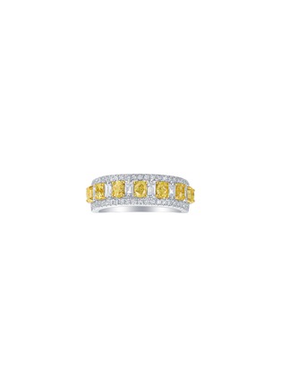 首图 - 点击放大 - LC COLLECTION JEWELLERY - Diamond 18K White Yellow Gold Ring — US 7