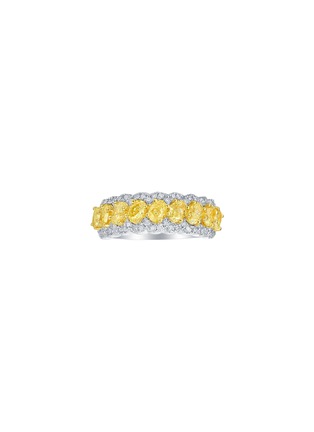 首图 - 点击放大 - LC COLLECTION JEWELLERY - Diamond 18K White Yellow Gold Ring — US 7