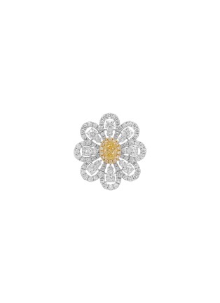 首图 - 点击放大 - LC COLLECTION JEWELLERY - 18K White Gold Diamond Yellow Diamond Ring — Size US 6