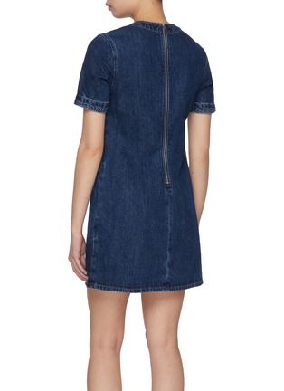 背面 - 点击放大 - SELF-PORTRAIT - Bow Detail Pocket Denim Mini Dress