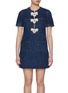 首图 - 点击放大 - SELF-PORTRAIT - Bow Detail Pocket Denim Mini Dress
