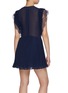 背面 - 点击放大 - SELF-PORTRAIT - Ruffle Lace-Trim Shoulder Mini Dress