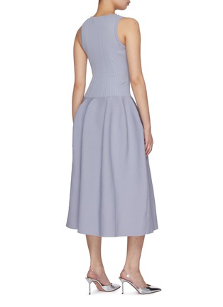背面 - 点击放大 - SELF-PORTRAIT - Diamanté Embellished Ribbed Midi Dress
