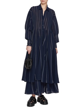 模特儿示范图 - 点击放大 - CFCL - Cascades Shirt Dress